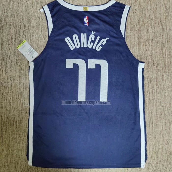 Camiseta Dallas Mavericks Luka Doncic NO 77 Statement Autentico 2022-23 Azul